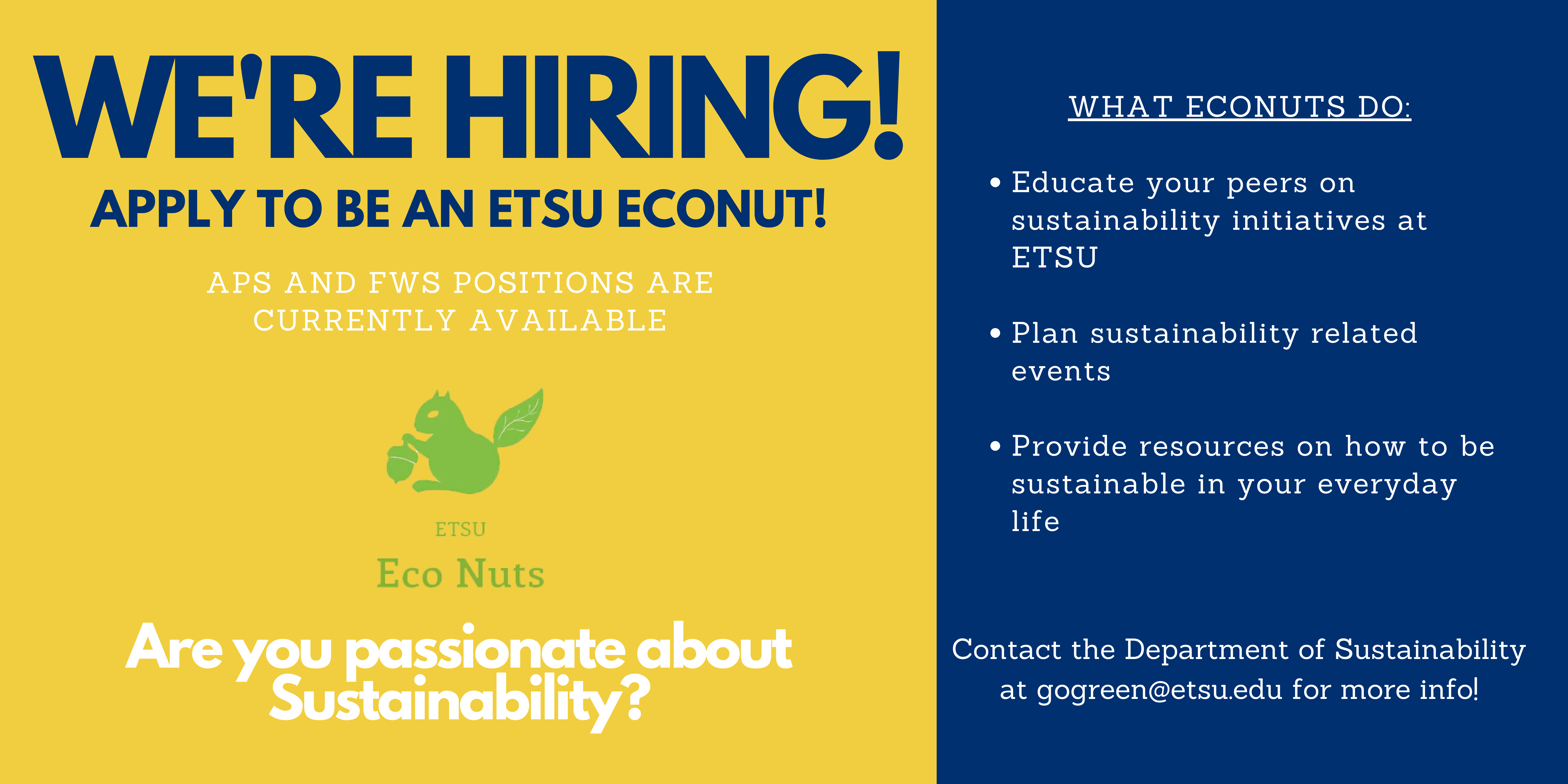 ETSU Department of Sustainability