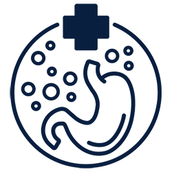 icon with stomach illustration