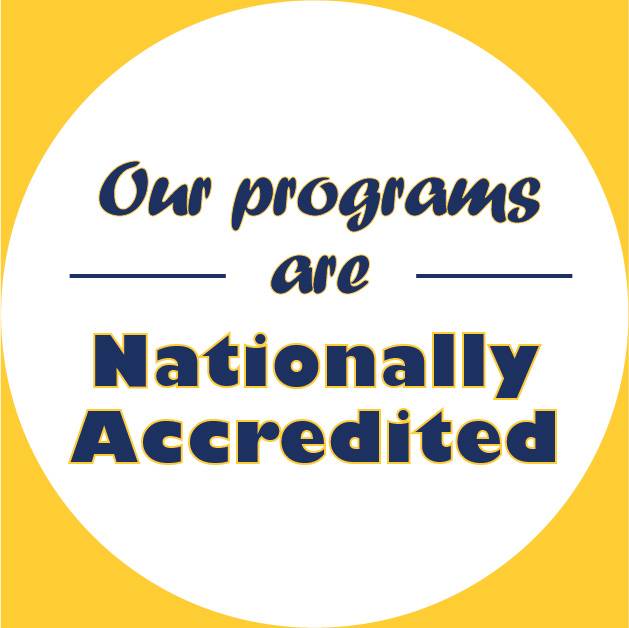 our programs are nationally accredited