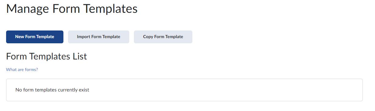 Image of the New Form Template button
