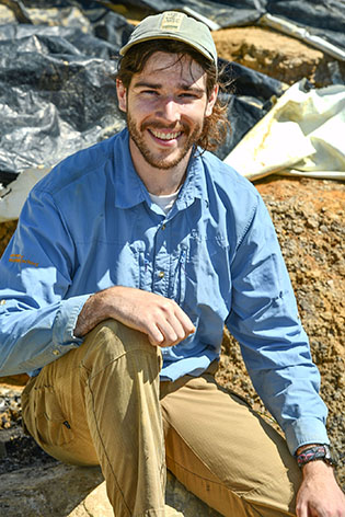 David Carney at the Gray Fossil Site