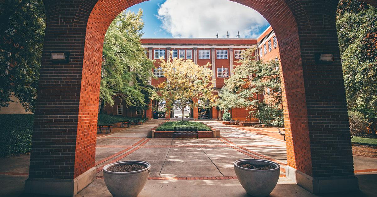 Brown Hall Courtyard