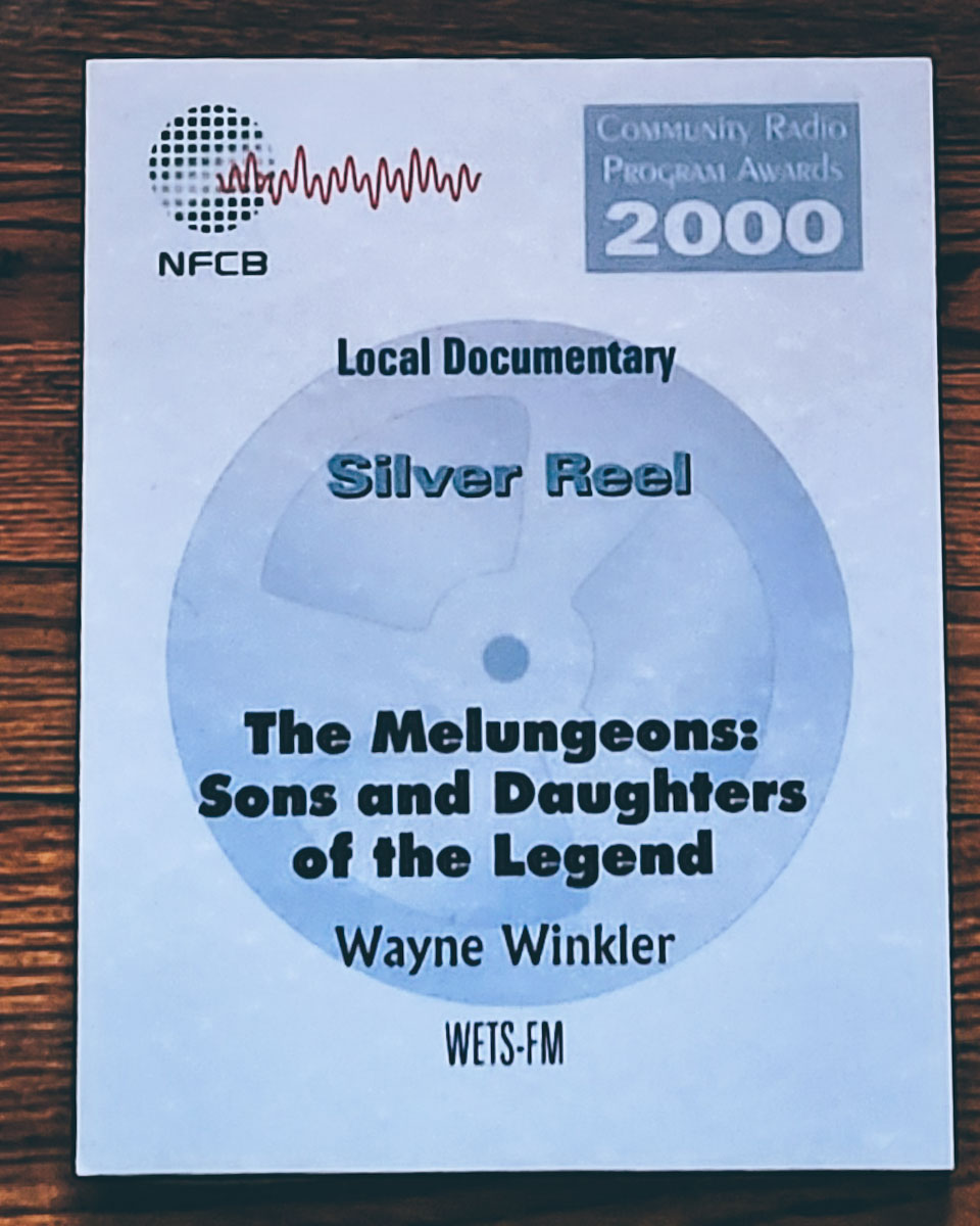 the case for the WETS-FM documentary "The Melungeons: Sons and Daughters of the Legend"