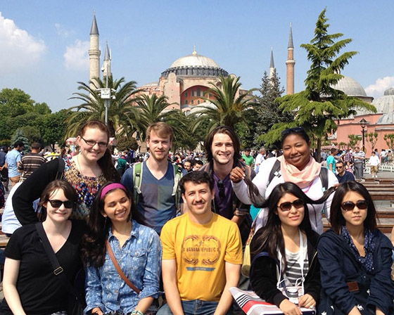 Student study abroad group Turkey