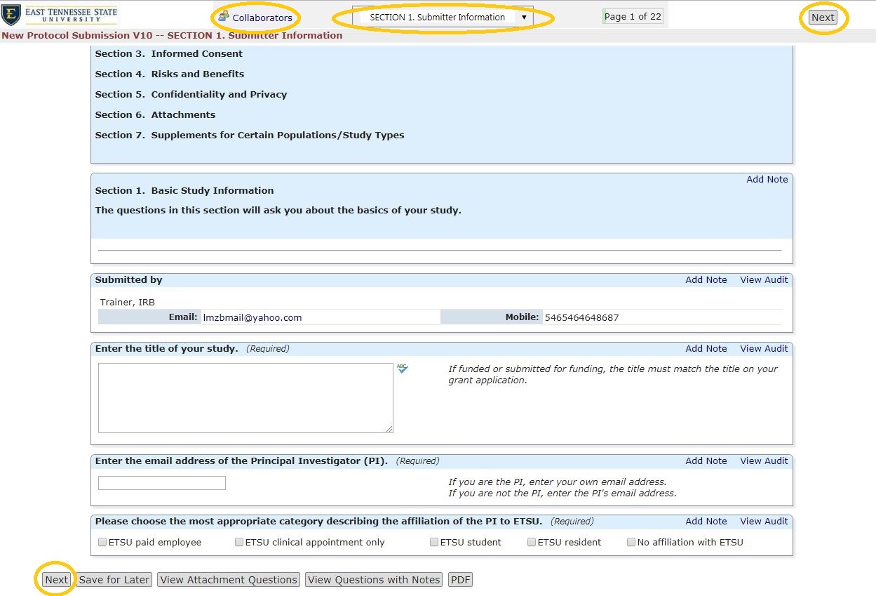 How To Submit a New Study