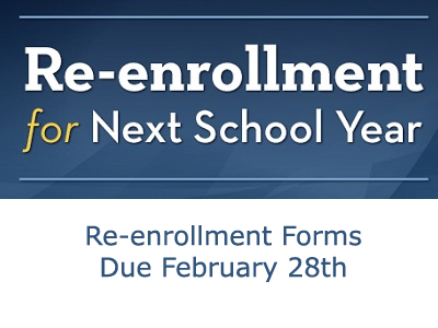 2021-22 Re-enrollment Forms Due February 28th