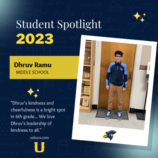 University Middle School Student Spotlight - January 30, 2023