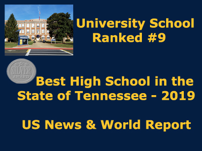 US News and World Report Ranks University School 9th Best High School In Tennessee