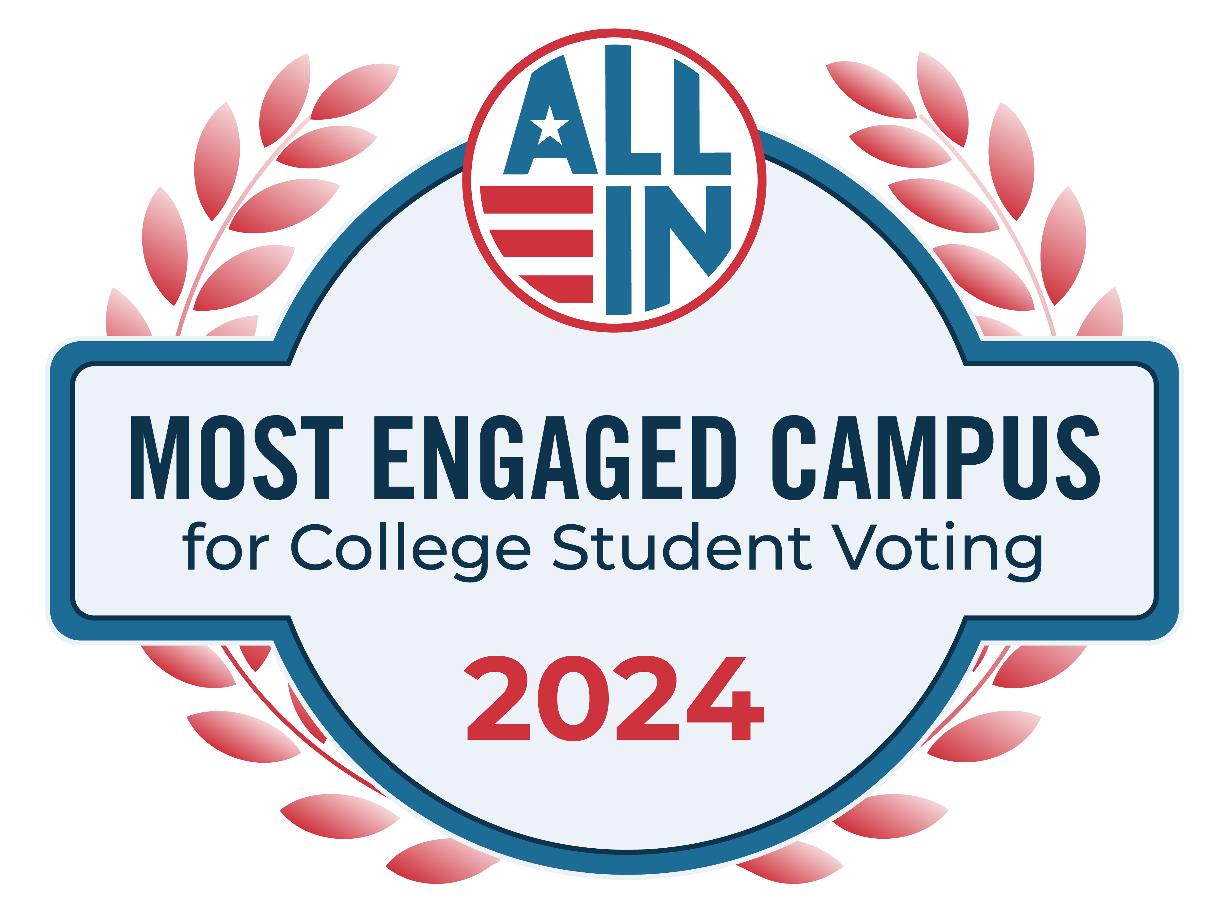 2024 all in most engaged campuses seal