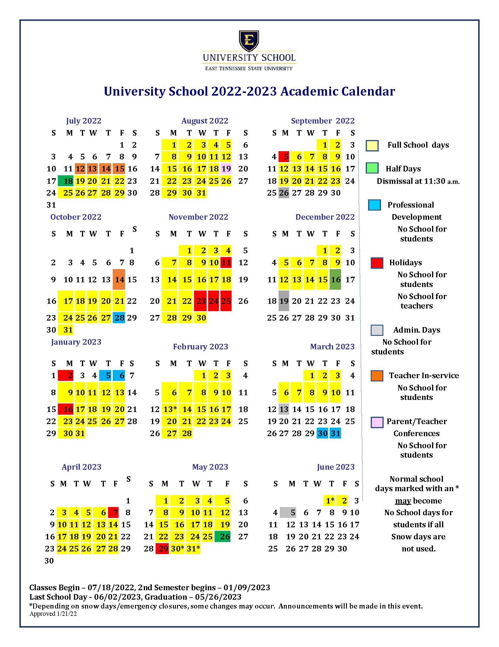 Academic Calendar For Next School Year